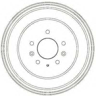 MAZDA LA0126251 Гальмівний барабан