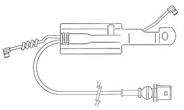 BENDIX 587034 Сигналізатор, знос гальмівних колодок