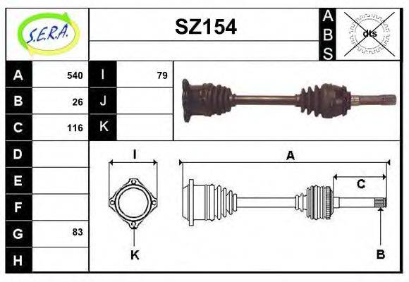 SERA 102465 Приводний вал