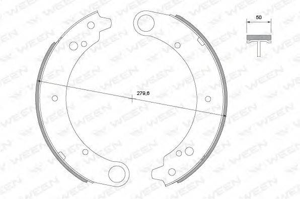 GAZ 3110-3502090 Комплект гальмівних колодок