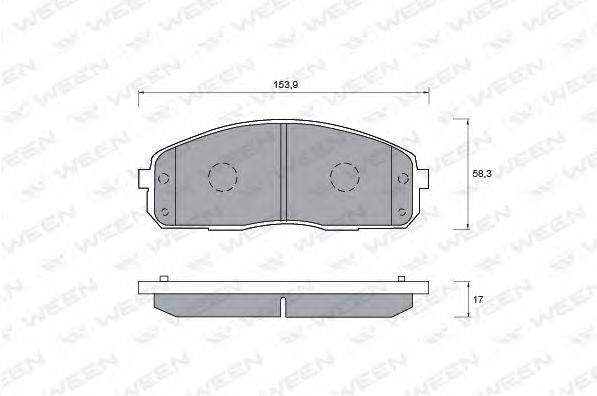 DELPHI DIESEL LP1434 Комплект гальмівних колодок, дискове гальмо