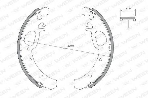 LADA 11180-3502090-10 Комплект гальмівних колодок