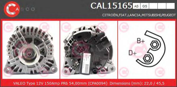 CASCO CAL15165AS