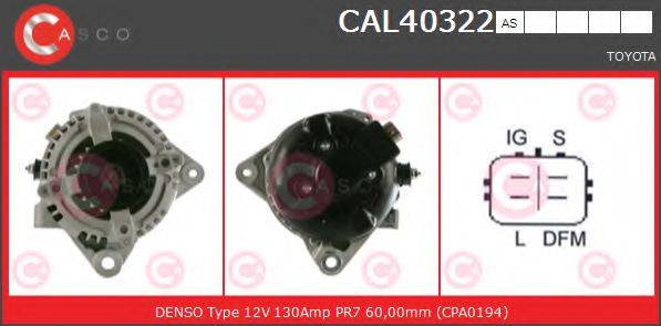 TOYOTA 2706028290 Генератор