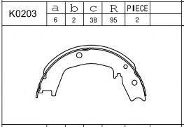 HYUNDAI 0986487711 Комплект гальмівних колодок