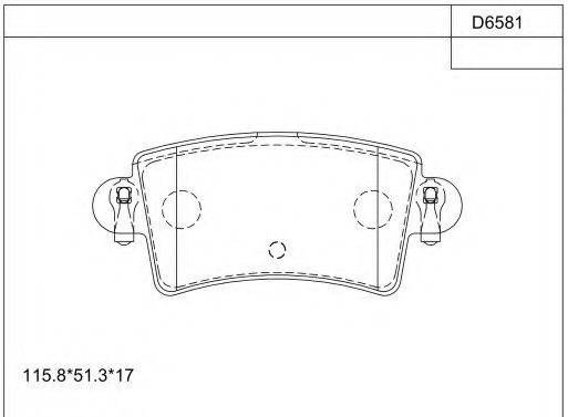 VAUXHALL 7701206763 Комплект гальмівних колодок, дискове гальмо