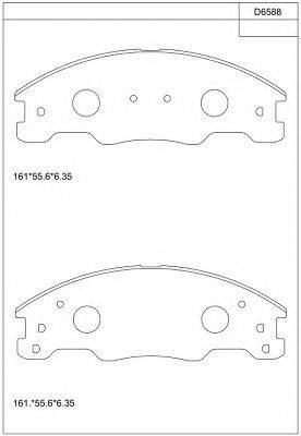 FMSI-VERBAND D1339-8450 Комплект гальмівних колодок, дискове гальмо