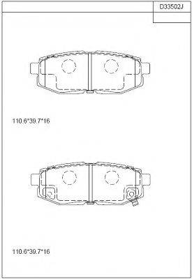 SCION SU00304097 Комплект гальмівних колодок, дискове гальмо