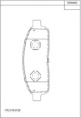FMSI-VERBAND D1392-7915 Комплект гальмівних колодок, дискове гальмо