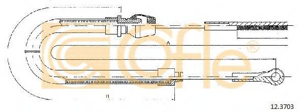 MALO 26711 Трос, стоянкова гальмівна система