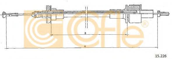 FORD 6128544 Трос, управління зчепленням