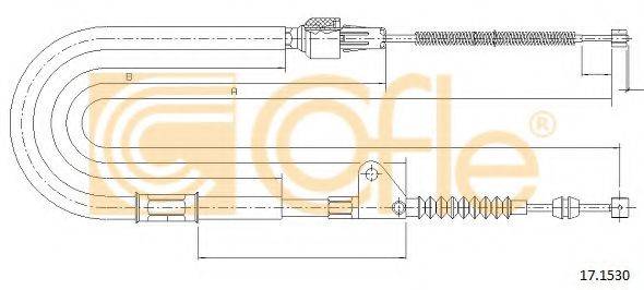TOYOTA 4643008010 Трос, стоянкова гальмівна система