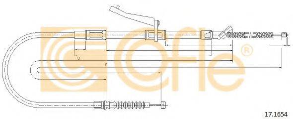 TOYOTA 4643035450 Трос, стоянкова гальмівна система