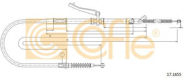 TOYOTA 4642035590 Трос, стоянкова гальмівна система