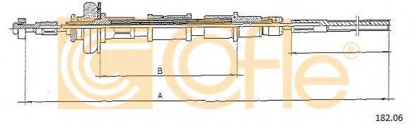 COFLE 18206 Трос, управління зчепленням