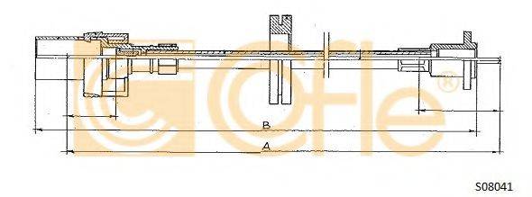 FORD 6061219 Трос спідометра
