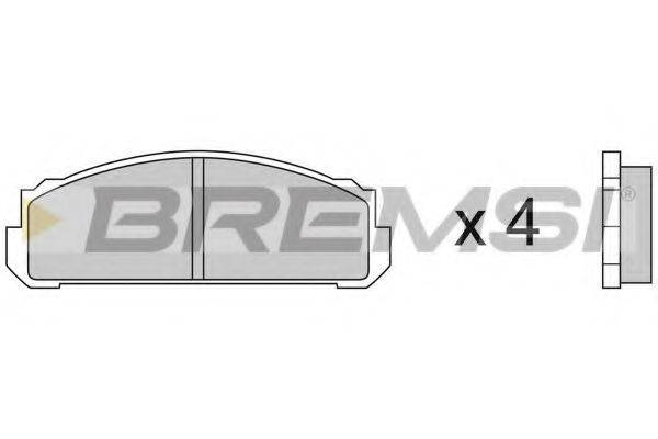 BREMSI 20231 Комплект гальмівних колодок, дискове гальмо