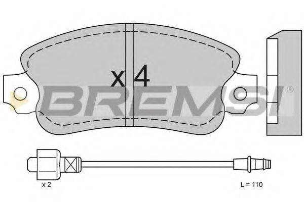 BREMSI BP2127