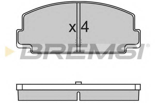 BREMSI 20563 Комплект гальмівних колодок, дискове гальмо