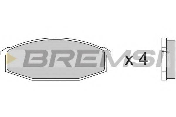 BREMSI 20716 Комплект гальмівних колодок, дискове гальмо