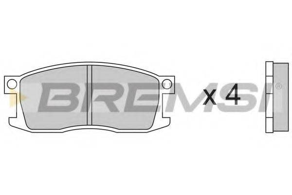 BREMSI 20735 Комплект гальмівних колодок, дискове гальмо