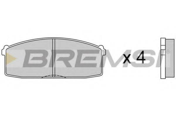 BREMSI 20718 Комплект гальмівних колодок, дискове гальмо