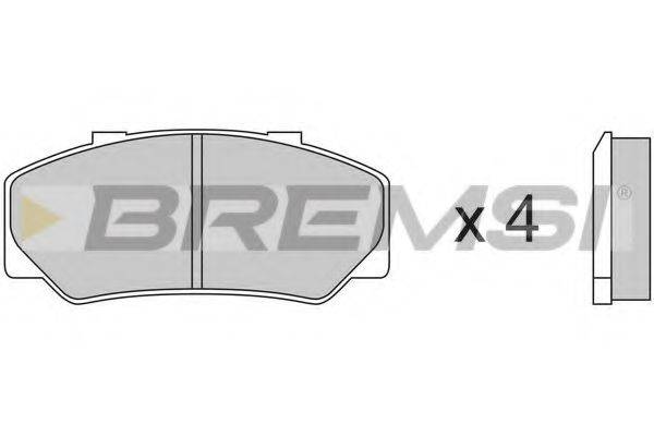 BREMSI 21178 Комплект гальмівних колодок, дискове гальмо