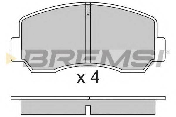 BREMSI 21109 Комплект гальмівних колодок, дискове гальмо