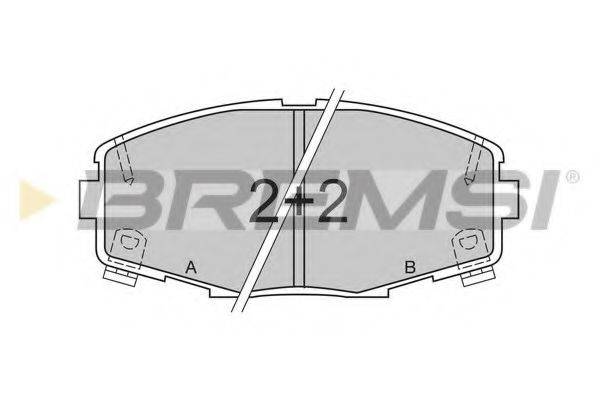 BREMSI 21377 Комплект гальмівних колодок, дискове гальмо