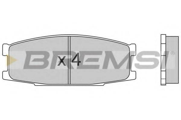 BREMSI 23501 Комплект гальмівних колодок, дискове гальмо