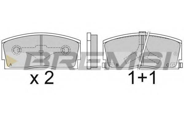 BREMSI BP2437