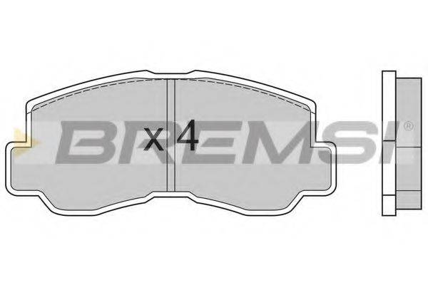 BREMSI 20047 Комплект гальмівних колодок, дискове гальмо