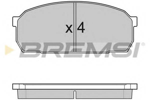 BREMSI 23295 Комплект гальмівних колодок, дискове гальмо
