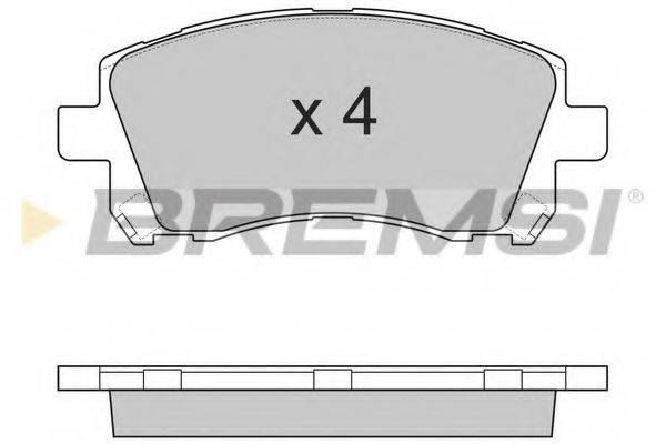 BREMSI 23558 Комплект гальмівних колодок, дискове гальмо