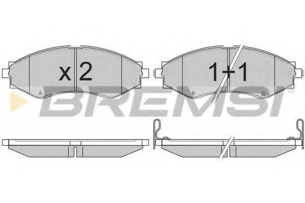 BREMSI BP2834