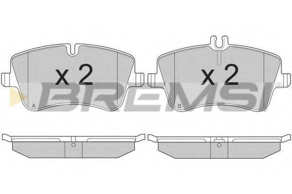 BREMSI 23145 Комплект гальмівних колодок, дискове гальмо