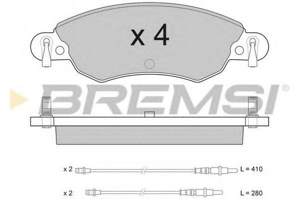 BREMSI 23276 Комплект гальмівних колодок, дискове гальмо