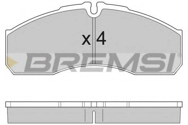 BREMSI 29161 Комплект гальмівних колодок, дискове гальмо
