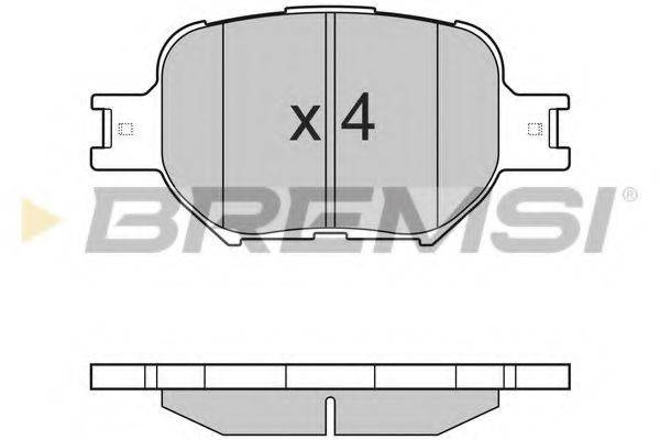 BREMSI 23526 Комплект гальмівних колодок, дискове гальмо