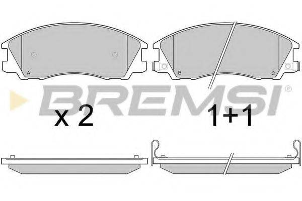 BREMSI 24059 Комплект гальмівних колодок, дискове гальмо