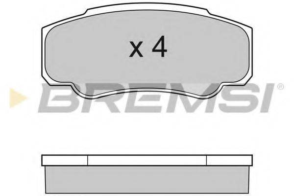 BREMSI 23921 Комплект гальмівних колодок, дискове гальмо
