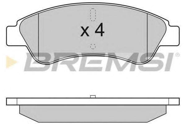 BREMSI 24465 Комплект гальмівних колодок, дискове гальмо