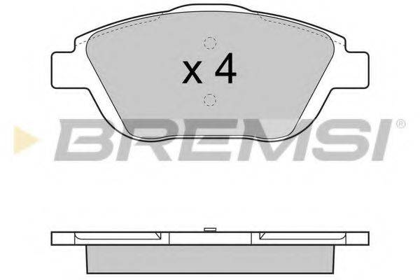 BREMSI 24883 Комплект гальмівних колодок, дискове гальмо