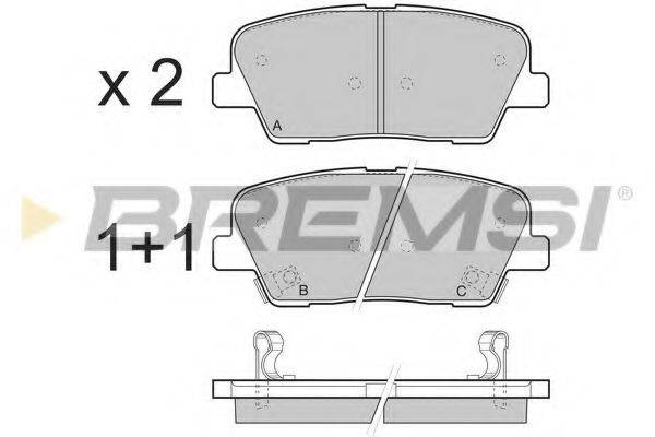 BREMSI BP3435