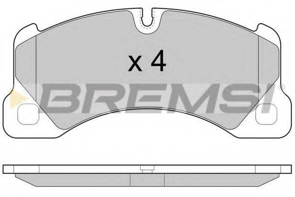 BREMSI 25007 Комплект гальмівних колодок, дискове гальмо