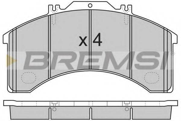 BREMSI 29011 Комплект гальмівних колодок, дискове гальмо