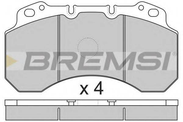 BREMSI 29100 Комплект гальмівних колодок, дискове гальмо