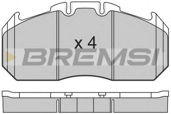 BREMSI 29131 Комплект гальмівних колодок, дискове гальмо