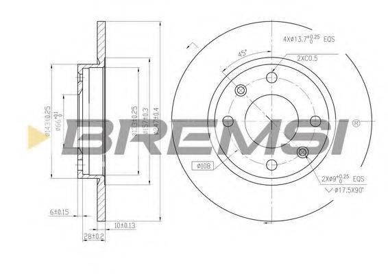 BREMSI DBA059S
