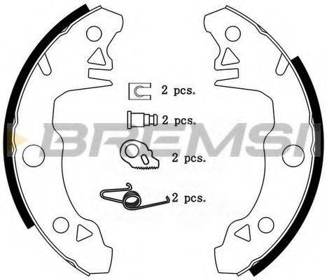 BREMSI 1363 Комплект гальмівних колодок
